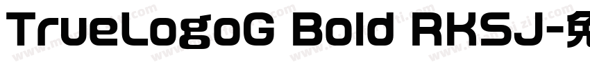 TrueLogoG Bold RKSJ字体转换